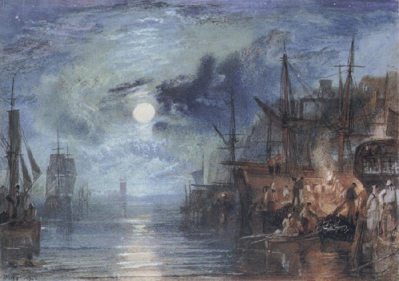 J.M.W. Turner Shields,on the River oil painting image
